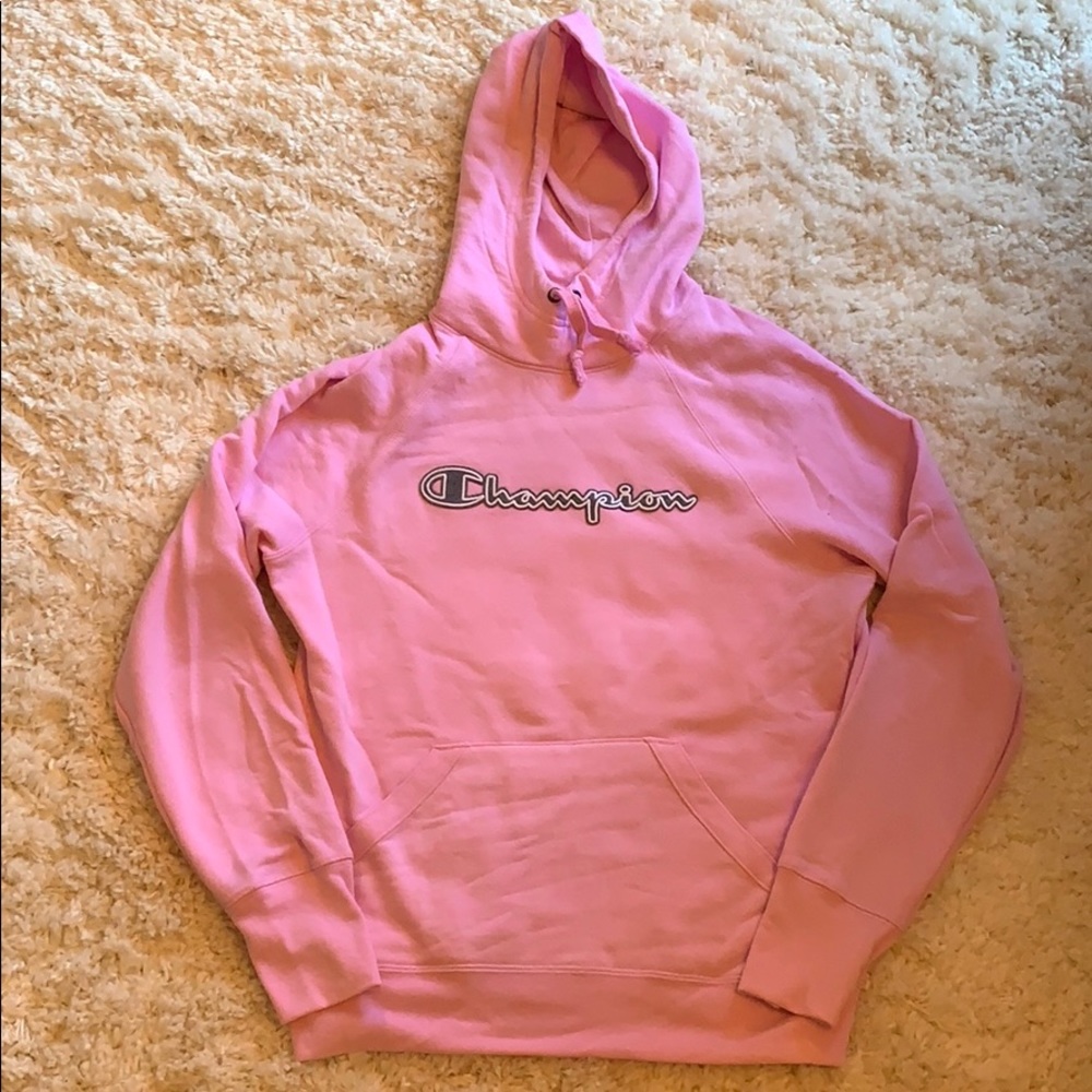 Bubble gum pink champion hoodie
